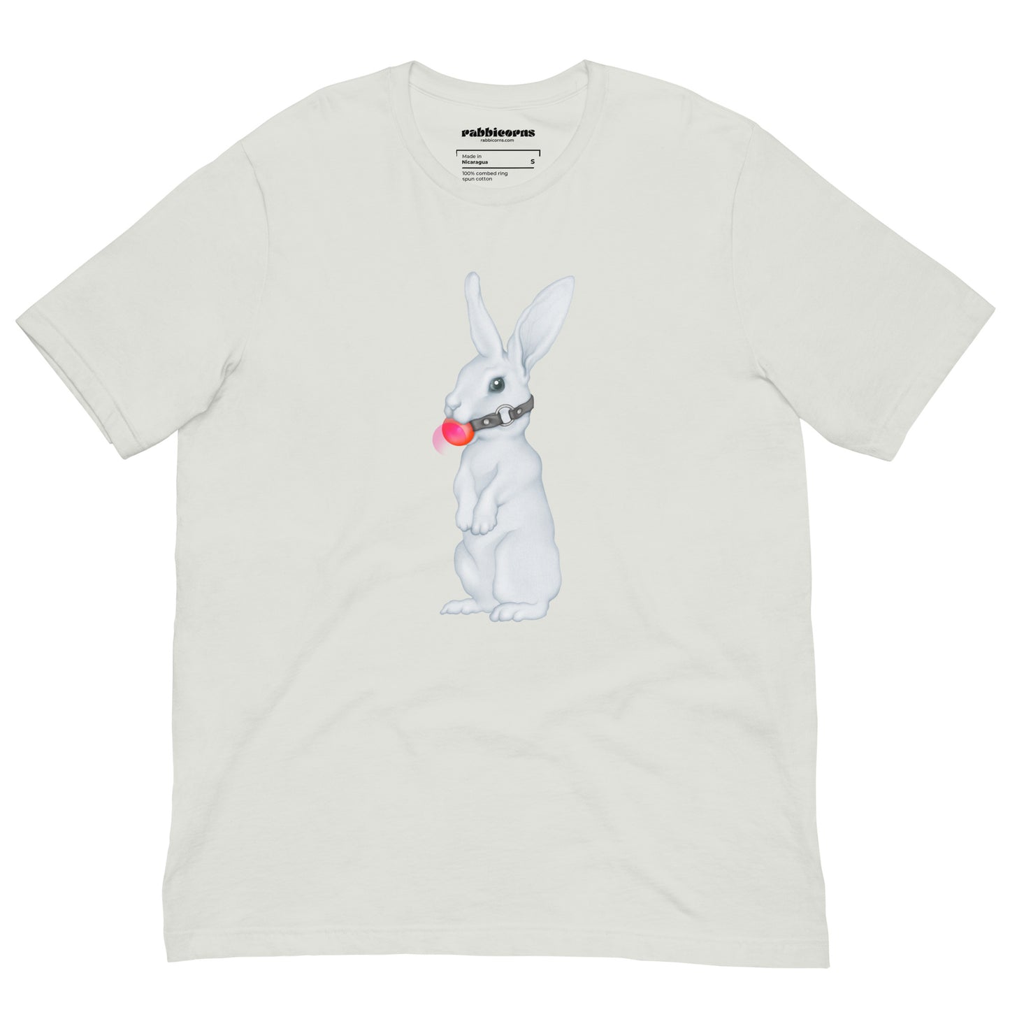 The Gag Rabbit Silver Short-Sleeve Unisex T-Shirt