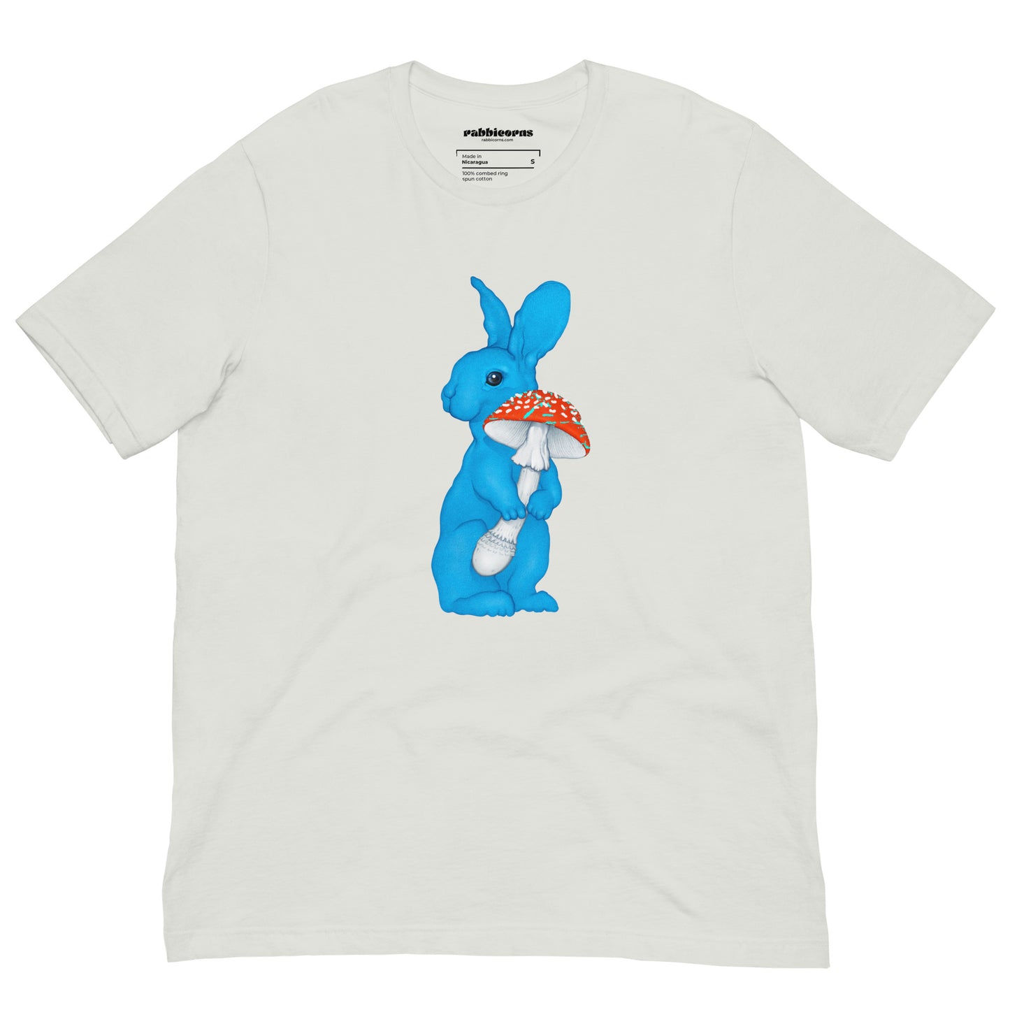 The Amanita Rabbit Silver Short-Sleeve Unisex T-Shirt