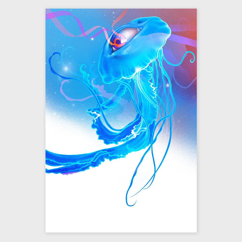 The Hypno Jellyfish Poster