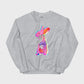 The Psilocybin Rabbit Silver Unisex Sweatshirt
