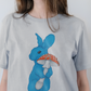 The Amanita Rabbit Silver Short-Sleeve Unisex T-Shirt