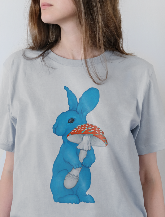 The Amanita Rabbit Silver Short-Sleeve Unisex T-Shirt