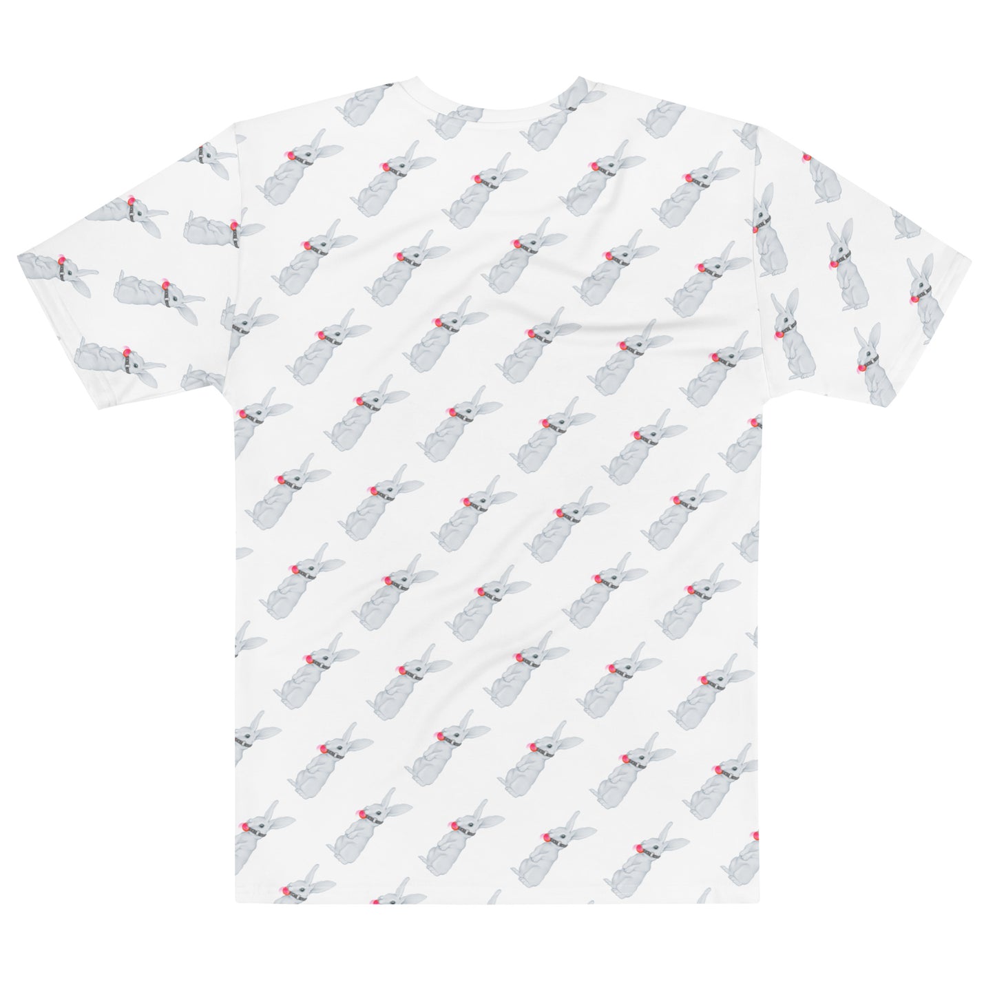 The Gag Rabbit Pattern White Short-Sleeve Unisex T-Shirt