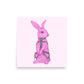 The Bondage Rabbit Neon Pink Poster
