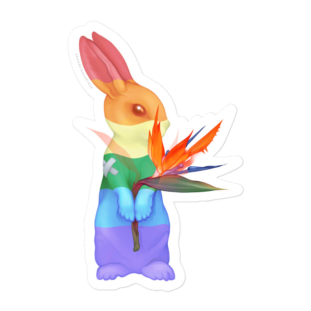 The Pride Rabbit Sticker