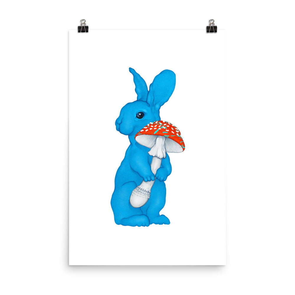 The Amanita Rabbit Poster